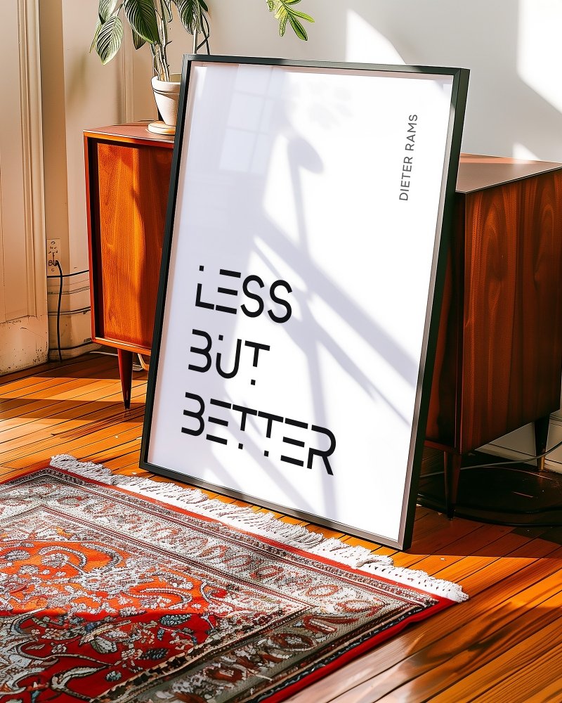 Less But Better Dieter Rams Printable Poster